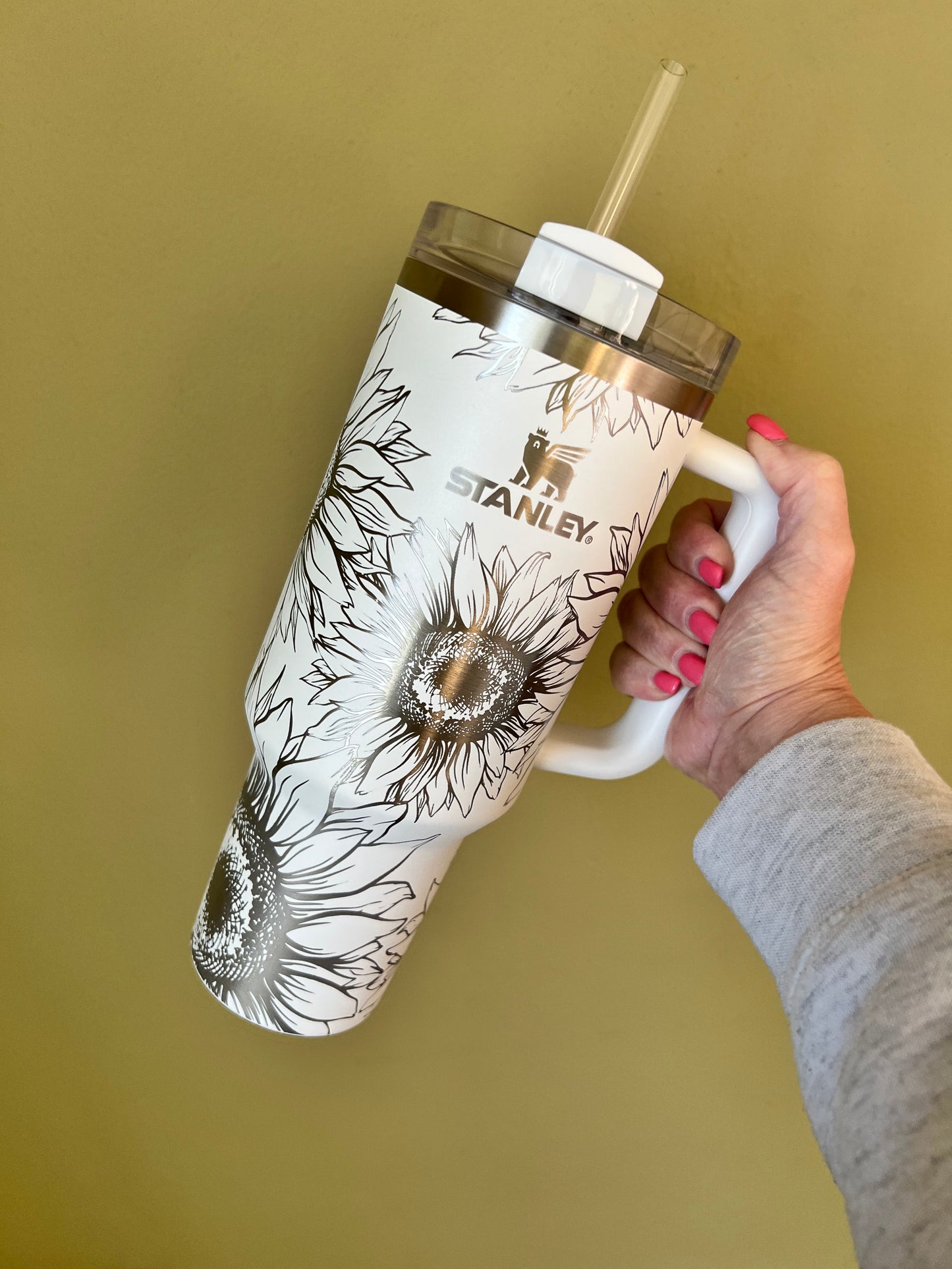 40oz tumbler - full wrap Laser engraved adventure quencher