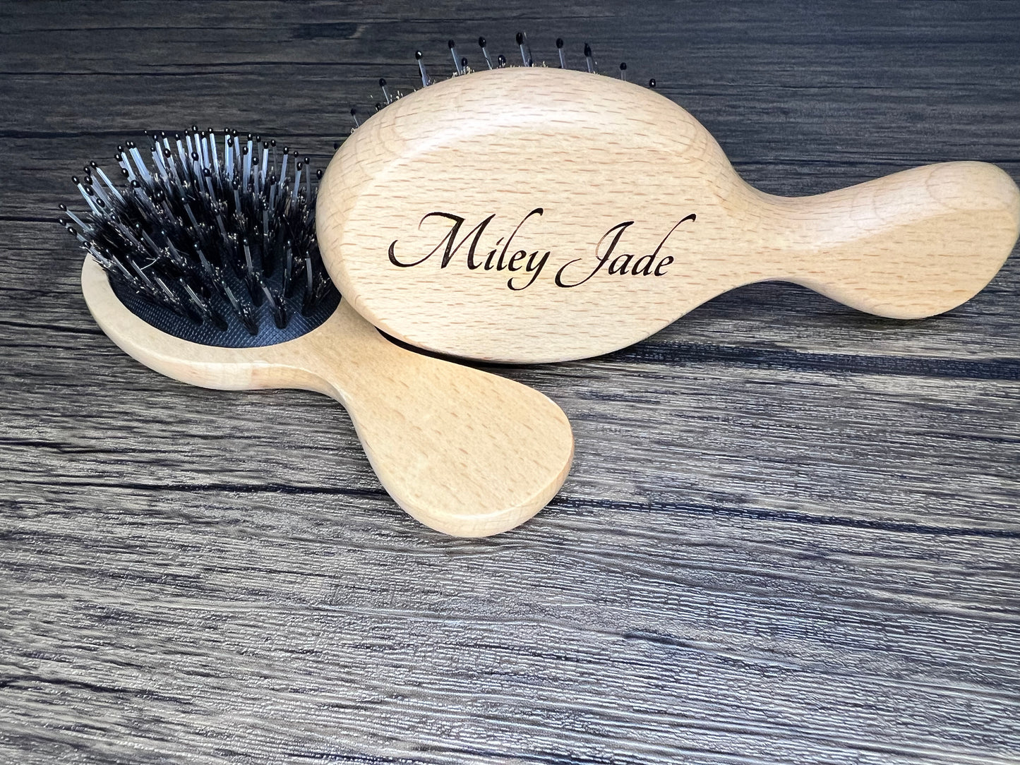 Customizable Mini wooden brush
