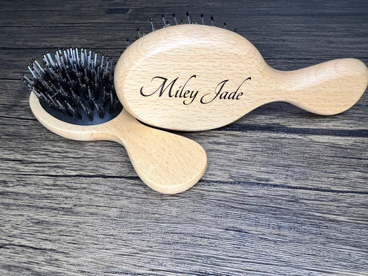 Customizable Mini wooden brush