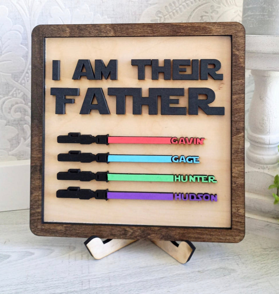 I am their father - I am your father LightSaber gift - personalized