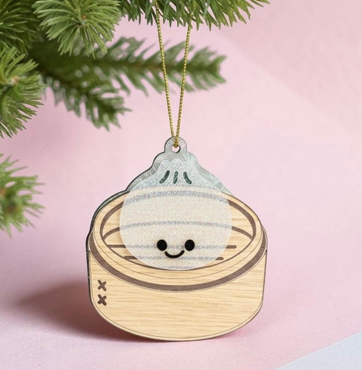 Viral Glitter dumpling Ornament