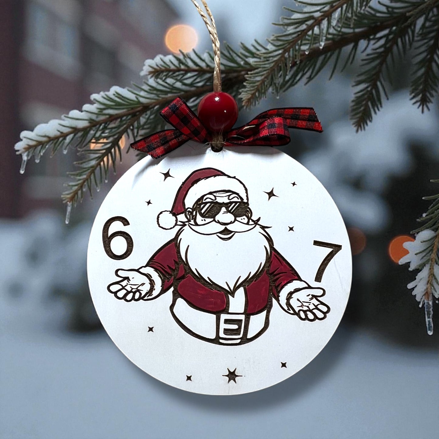 Teen slang 6 7 ornament