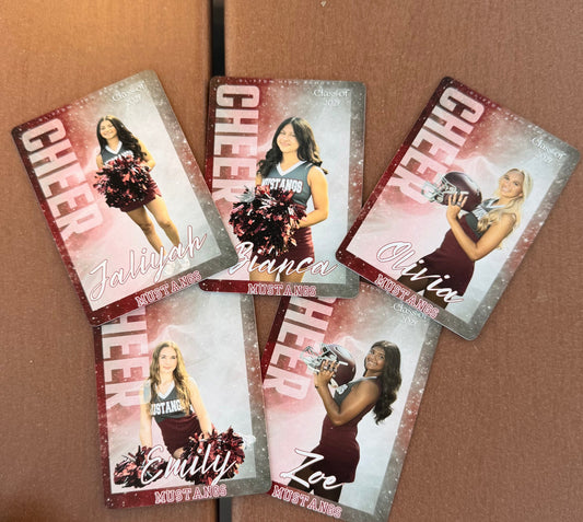 Personalized School sport trading card