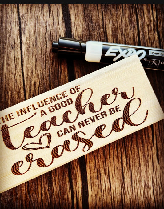 whiteboard eraser personalized - Laser Engraved