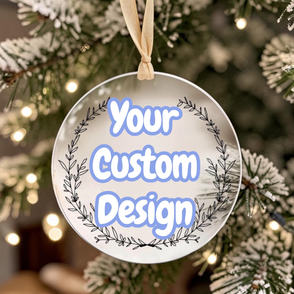 UV custom printed ornaments