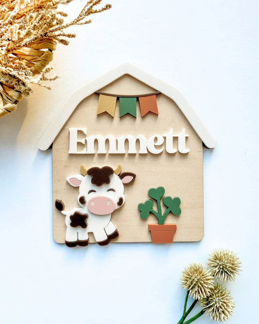 Western style Baby Name sign - Personalized