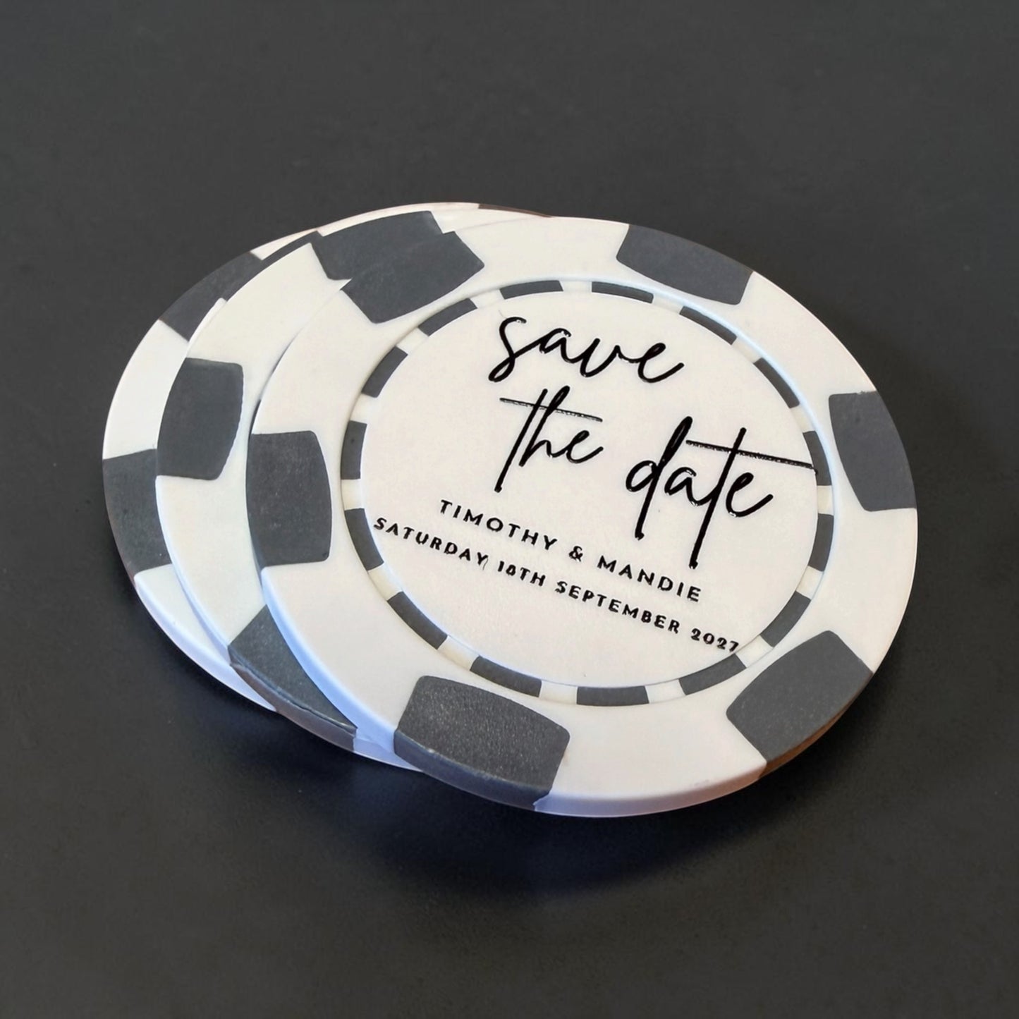 Custom printed poker chips