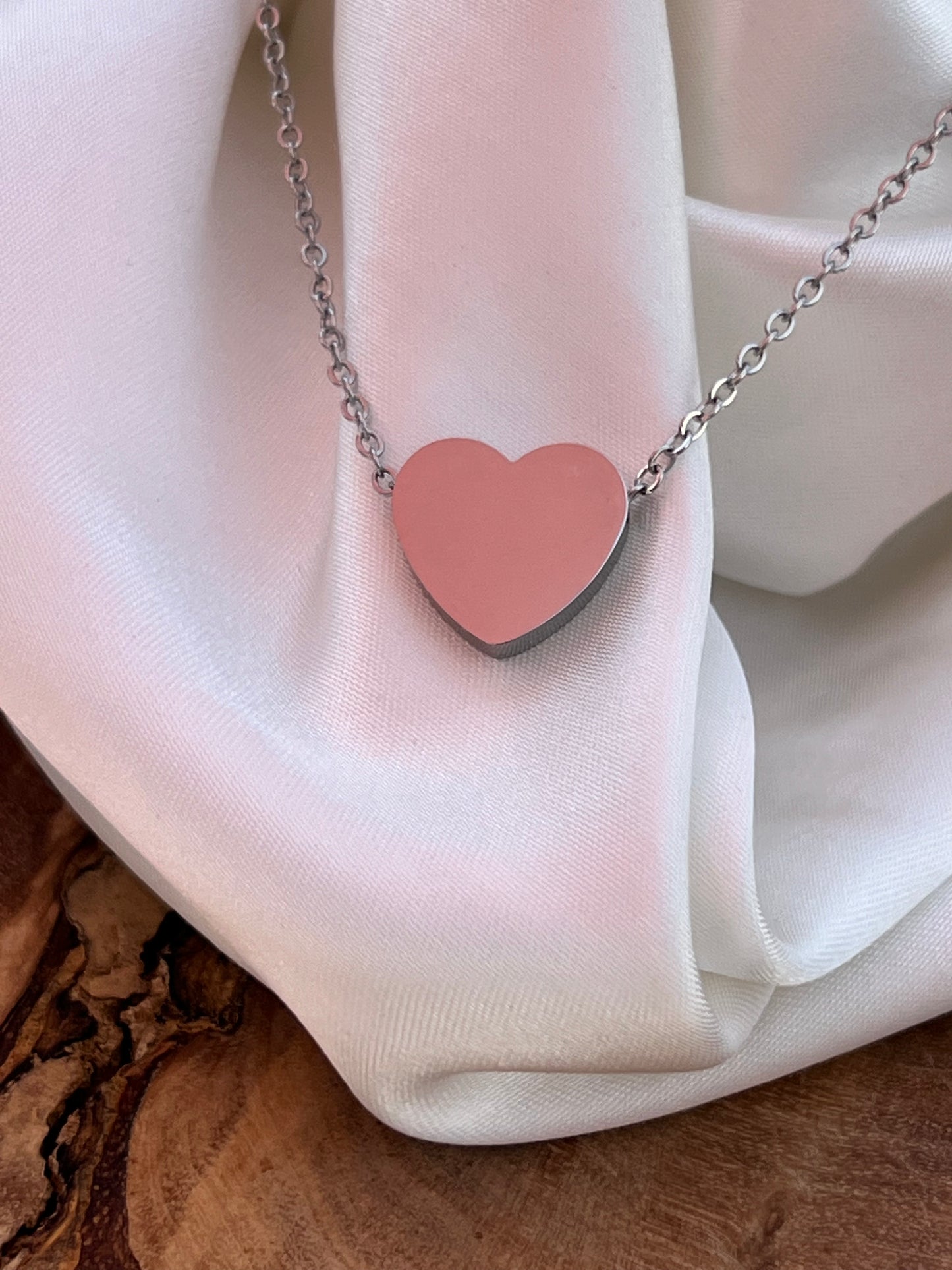 Custom heart pendant necklace