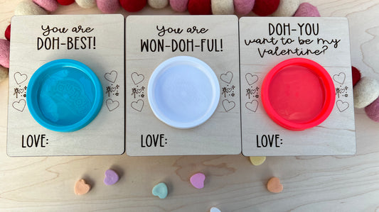 Valentine's Day cards - Play-doh holders (play-doh not included)