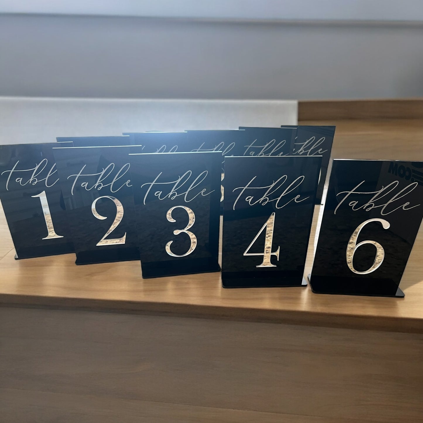 Acrylic Table Numbers - Wedding - Signage - Party Decor