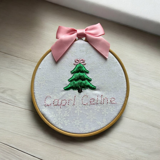 Coquette Bow Ornament - Personalized