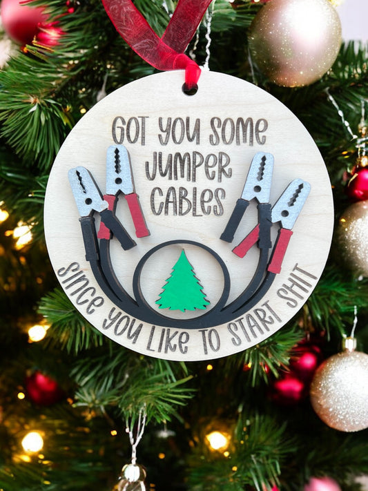 Jumper Cable / Start S%$t ornament