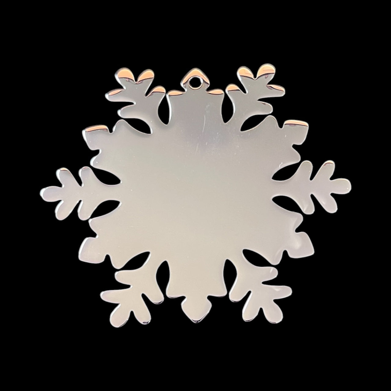 Personalized Stainless Steel Christmas Ornament.