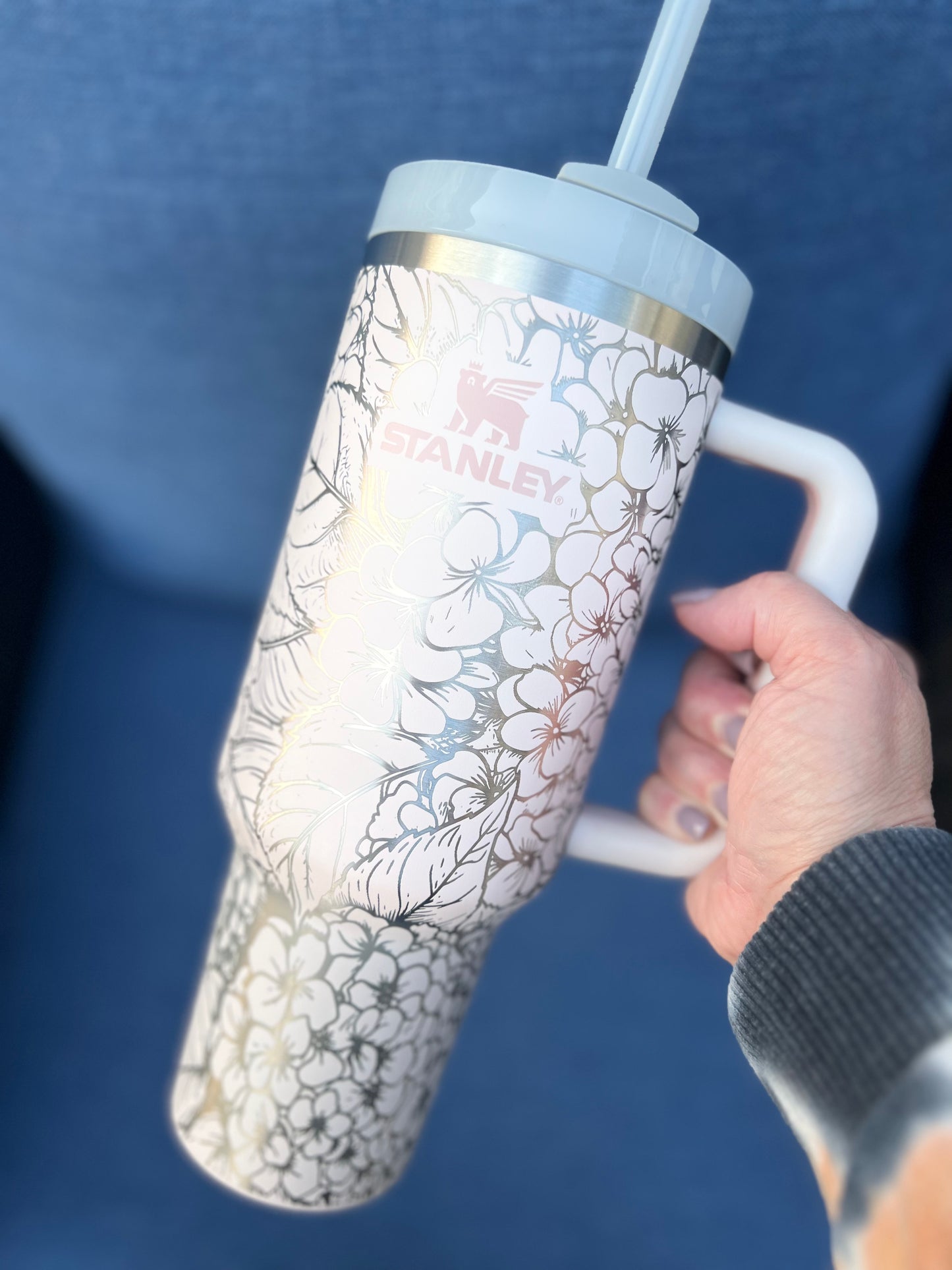 40oz  tumbler - full wrap Laser engraved adventure quencher