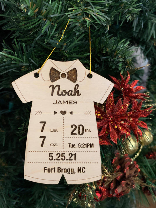 Customizable Baby's First Christmas Ornament