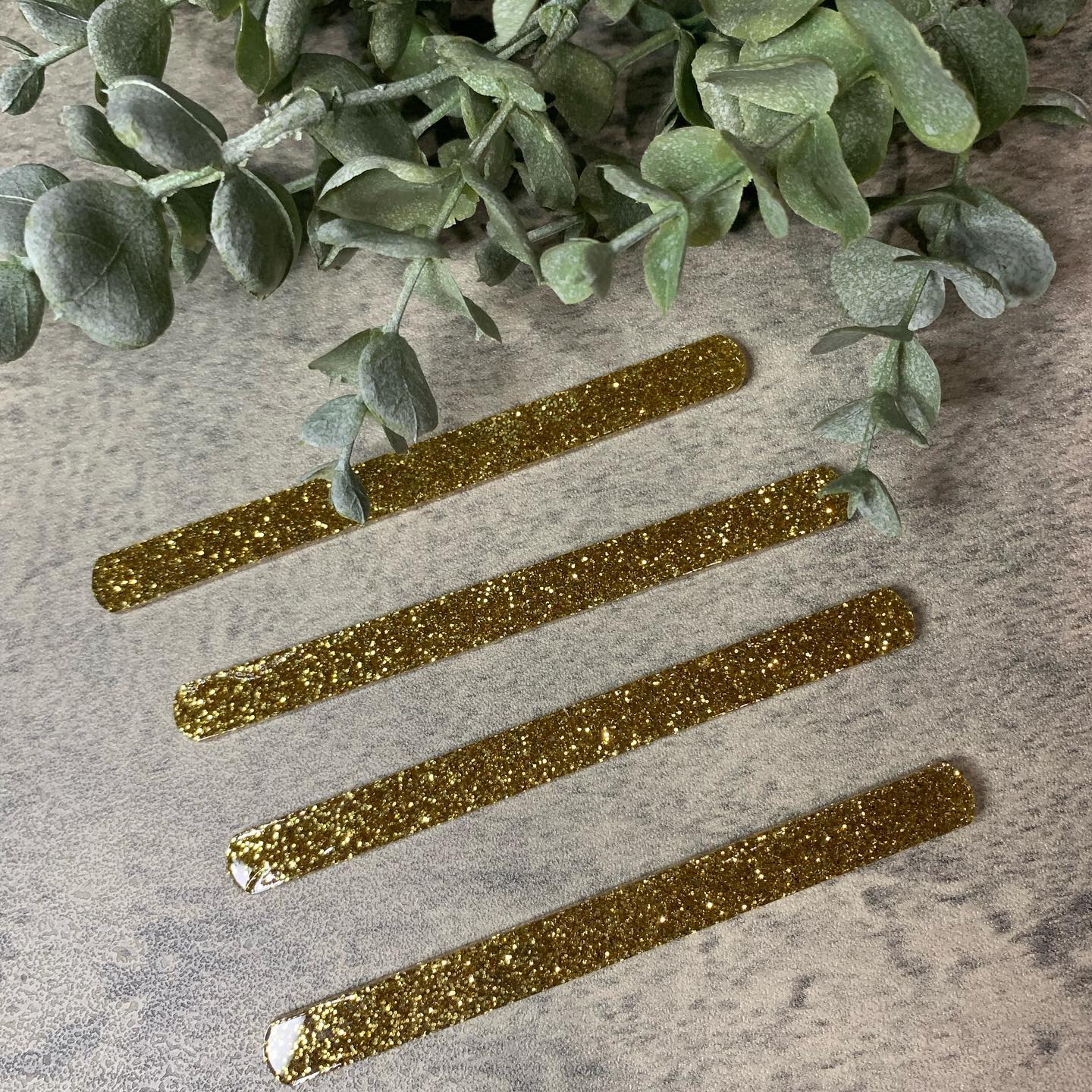 Resuable Glittered popsicle Sticks