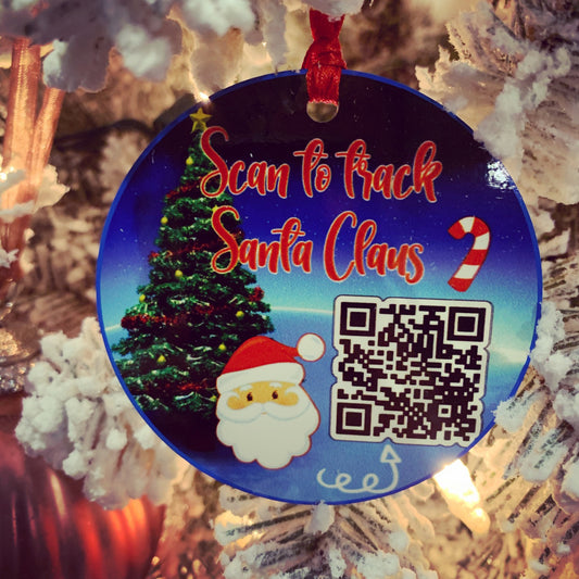 Santa tracker ornament