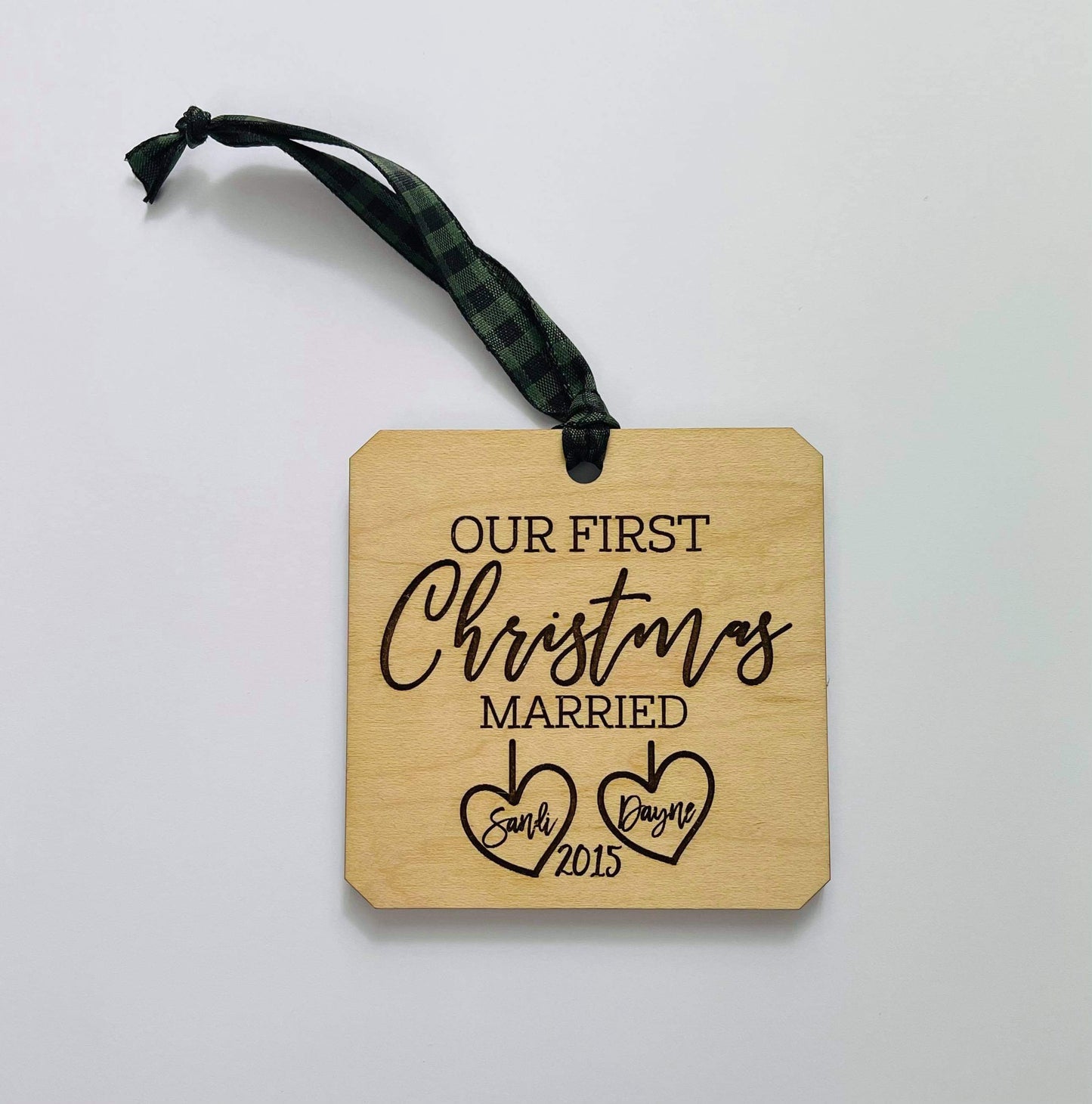 Our first Christmas Married Ornament