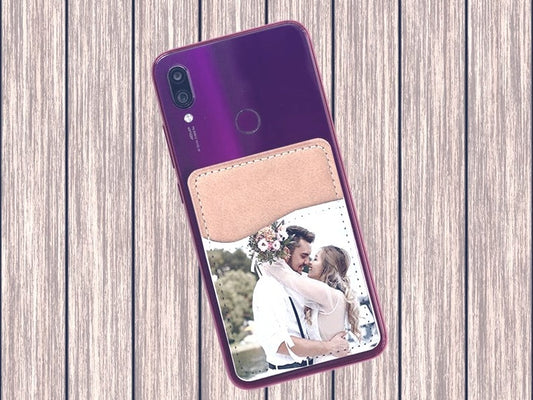 Personalized phone wallet caddy for any phone