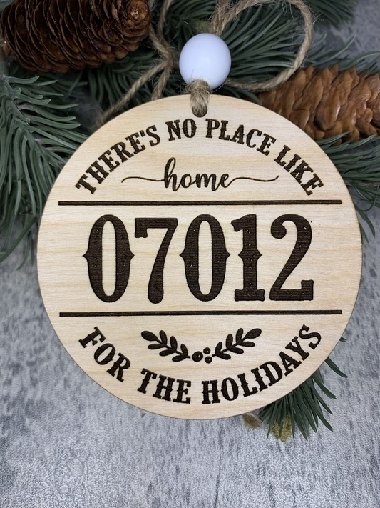 Zip code ornament