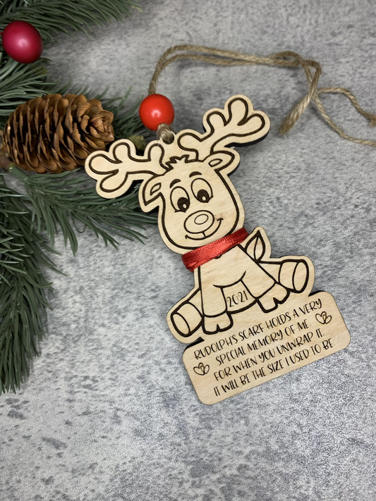 Rudolf Measurement Ornament