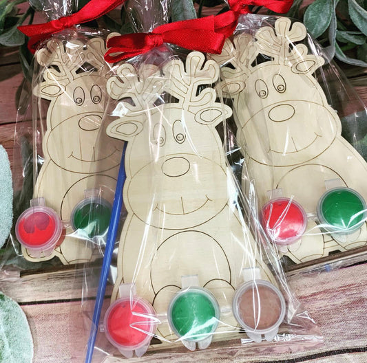 DIY Paintable reindeer kits