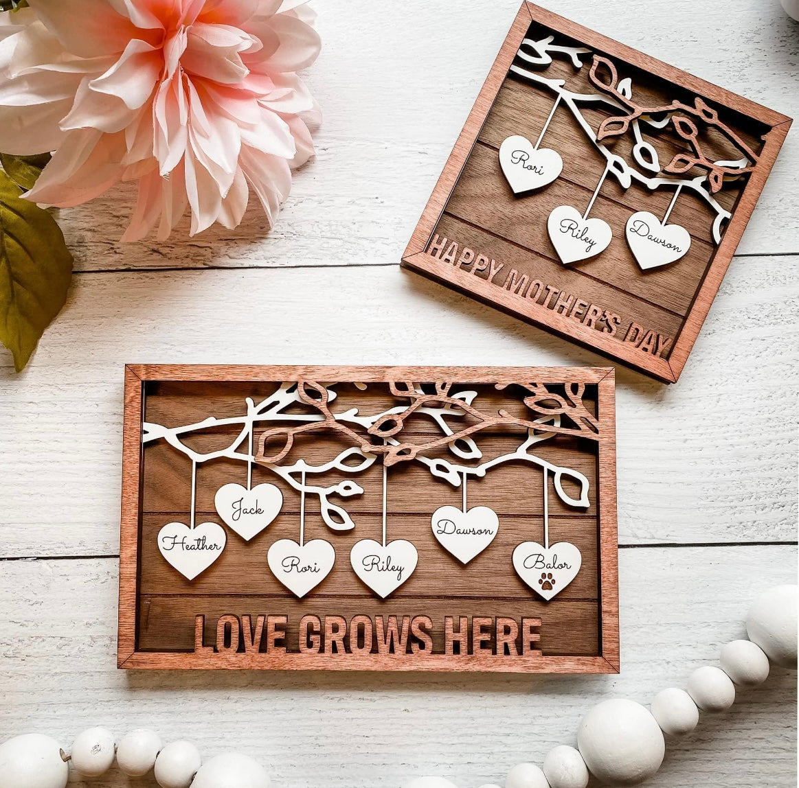 Hanging Hearts Frame