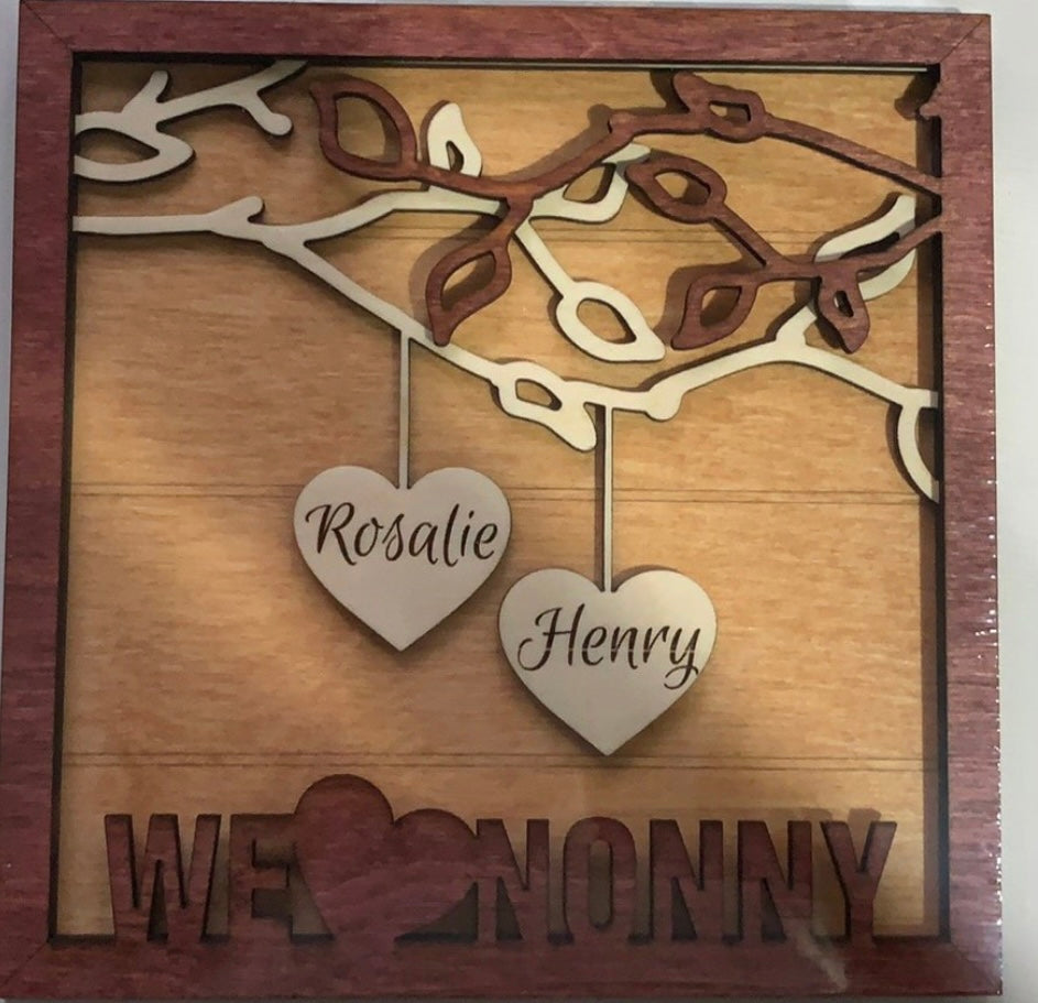 Hanging Hearts Frame